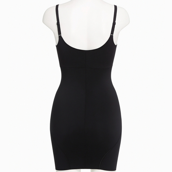 SPANX Tummy Control Slimming SmartGrip Open Bust Full Slip Shapewear Black XS - Picture 4 of 10